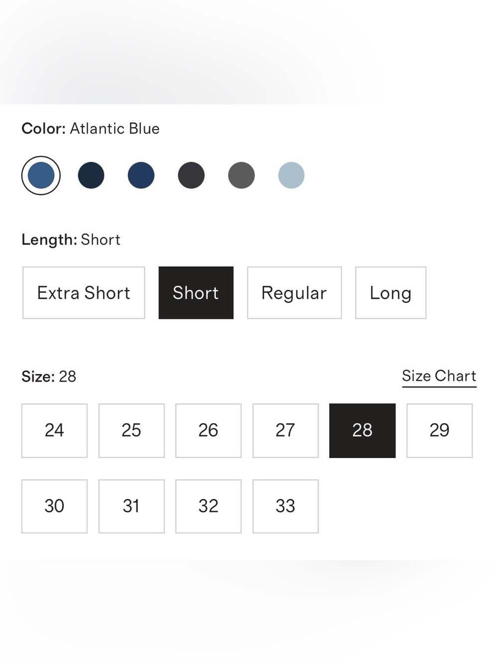 Quince Bella stretch relaxed straight short length 28 - Picture 2 of 5
